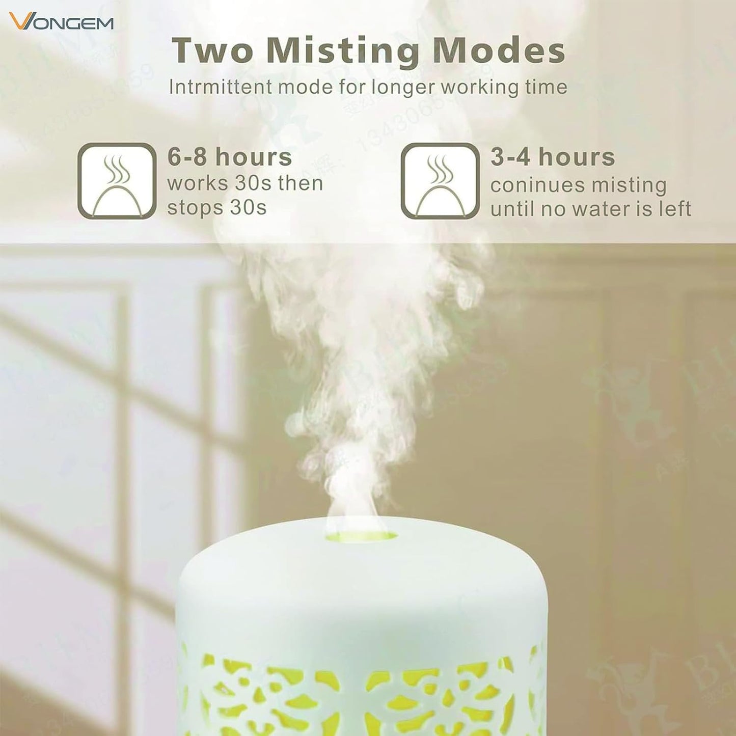 Essential Oil Diffusers Aromatherapy Humidifier: White Ceramic Aroma Infuser for Home Bedroom Office Desk,100Ml Diffuser for Room, Small Ultrasonic Machine Waterless Auto-Off